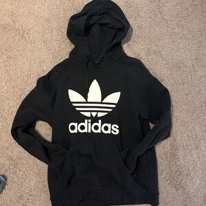 Black adidas originals hoodie size medium